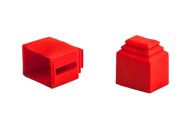 Gummiabdeckung für Bremszylinder – rot (Set mit 2 Stück)