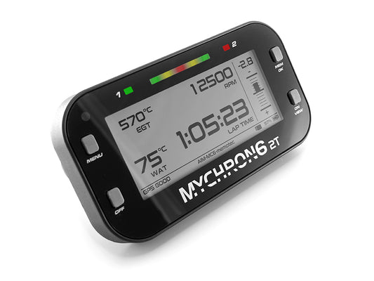 AIM Mychron 6 2T mit Abgastemperatursensor und Wassertemperatursensor