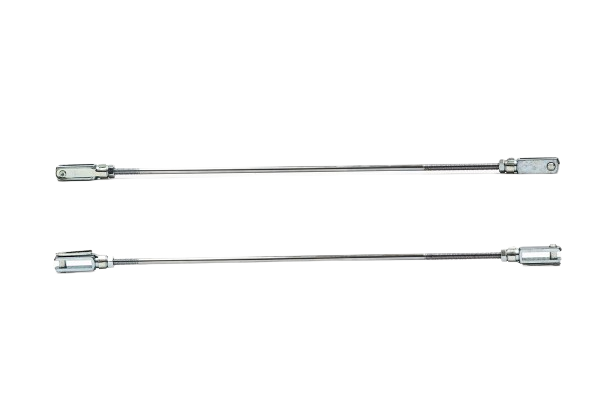 Intrepid Kart Verchromte Bremsstange Länge 320 mm für KZ komplett mit Gabeln