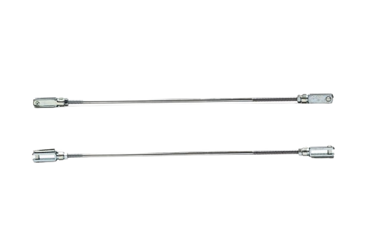 Intrepid Kart Verchromte Bremsstange Länge 320 mm für KZ komplett mit Gabeln