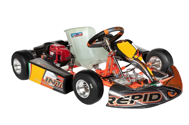 Intrepid SCOUT Baby Kart Chassis Ø25, 780 mm – Ready to Go mit Honda GXH35 Motor