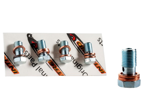 Intrepid Kart M10×1 mm Ölleitungsschrauben mit Unterlegscheiben (Set mit 4 Stück)