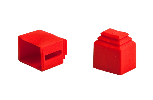 Gummiabdeckung für Bremszylinder – rot (Set mit 2 Stück)