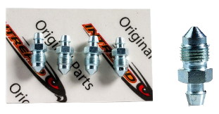 Intrepid Kart M10×1 mm verzinkte Entlüftungsschraube (Set mit 4 Stück)