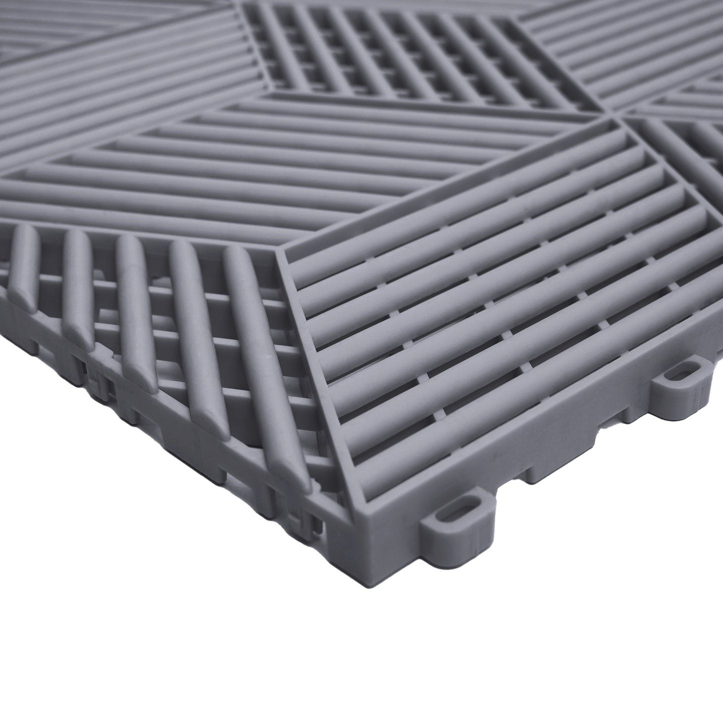 PP Klickfliese „Sport“ Dunkel Grau 400×400 mm – Robuste Bodenfliese für Garage & Werkstatt