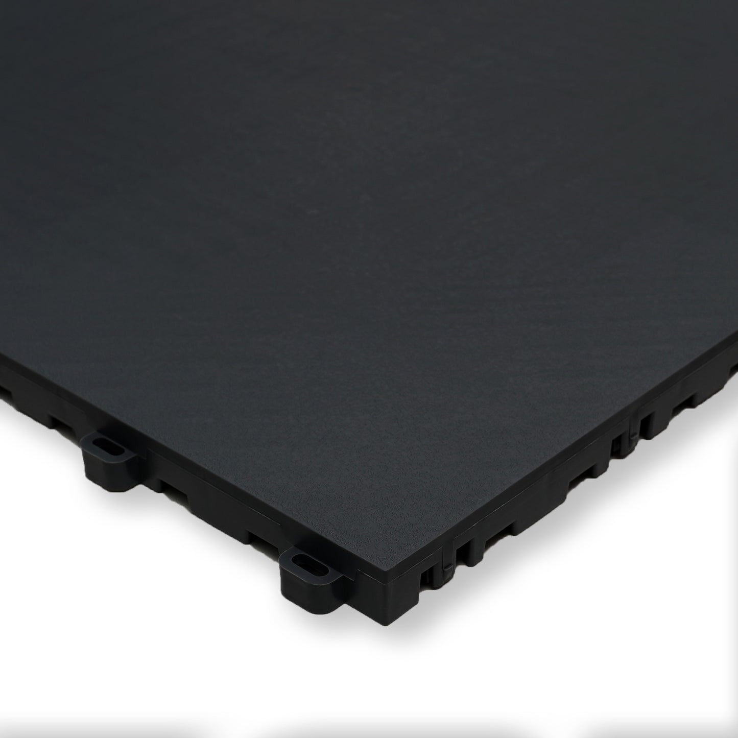 PP Klickfliese „Close“ Schwarz 400×400 mm – Robuste Bodenfliese für Garage & Werkstatt