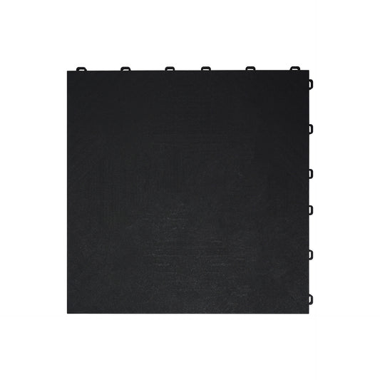 PP Klickfliese „Close“ Schwarz 400×400 mm – Robuste Bodenfliese für Garage & Werkstatt