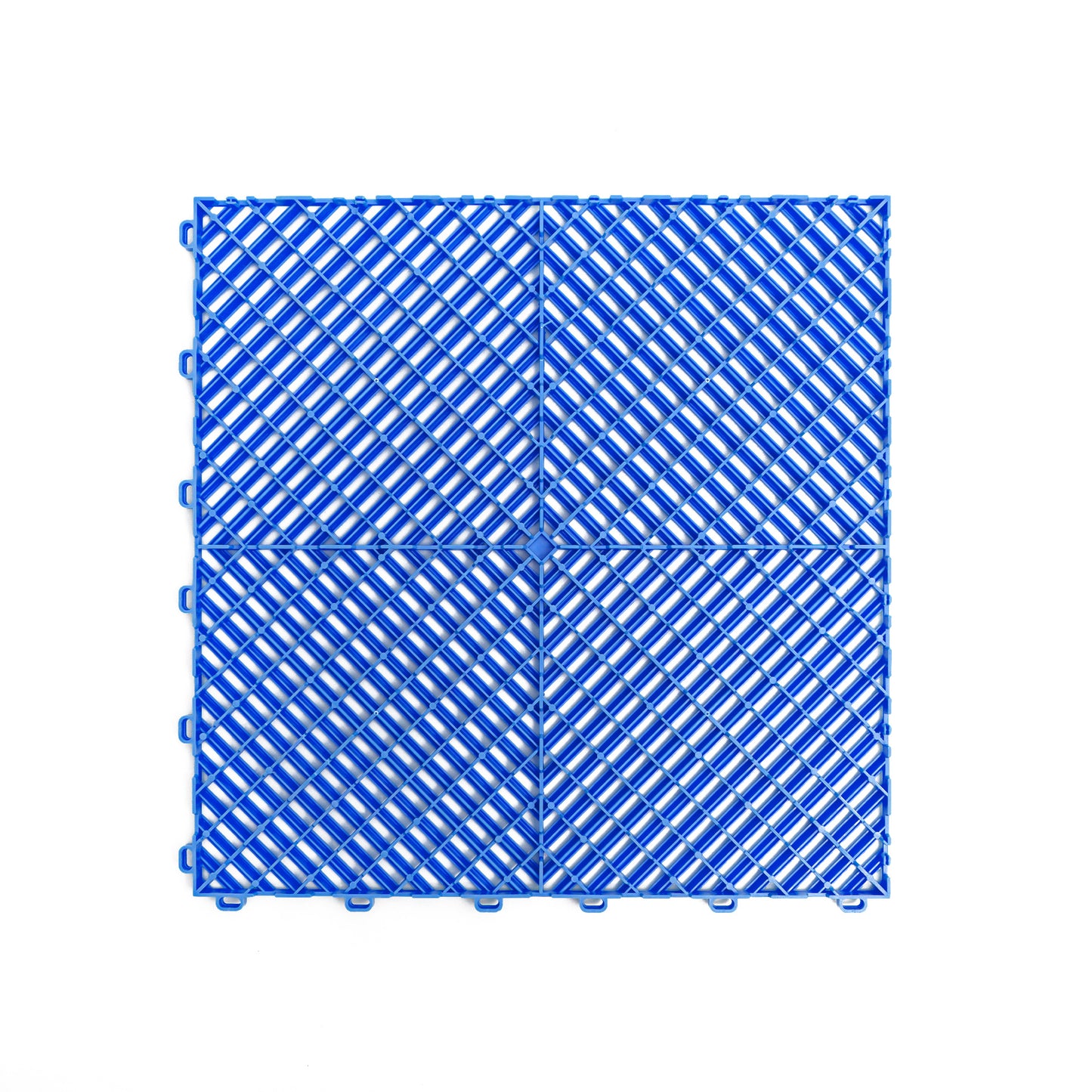 PP Klickfliese „Race“ Blau 400×400 mm – Robuste Bodenfliese für Garage & Werkstatt