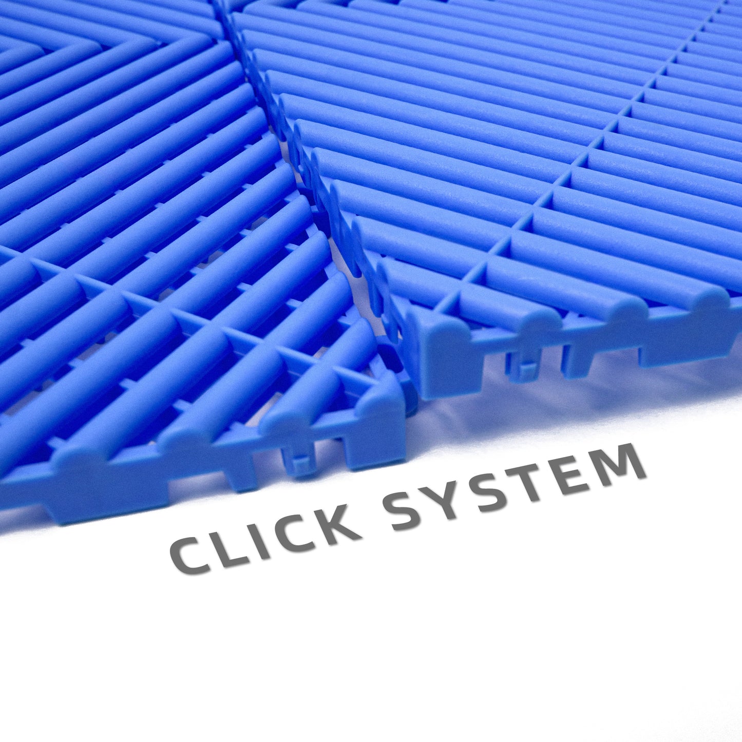 PP Klickfliese „Race“ Blau 400×400 mm – Robuste Bodenfliese für Garage & Werkstatt