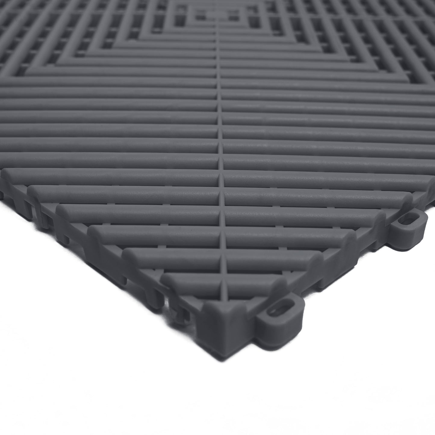 PP Klickfliese „Race“ Dunkel Grau 400×400 mm – Robuste Bodenfliese für Garage & Werkstatt