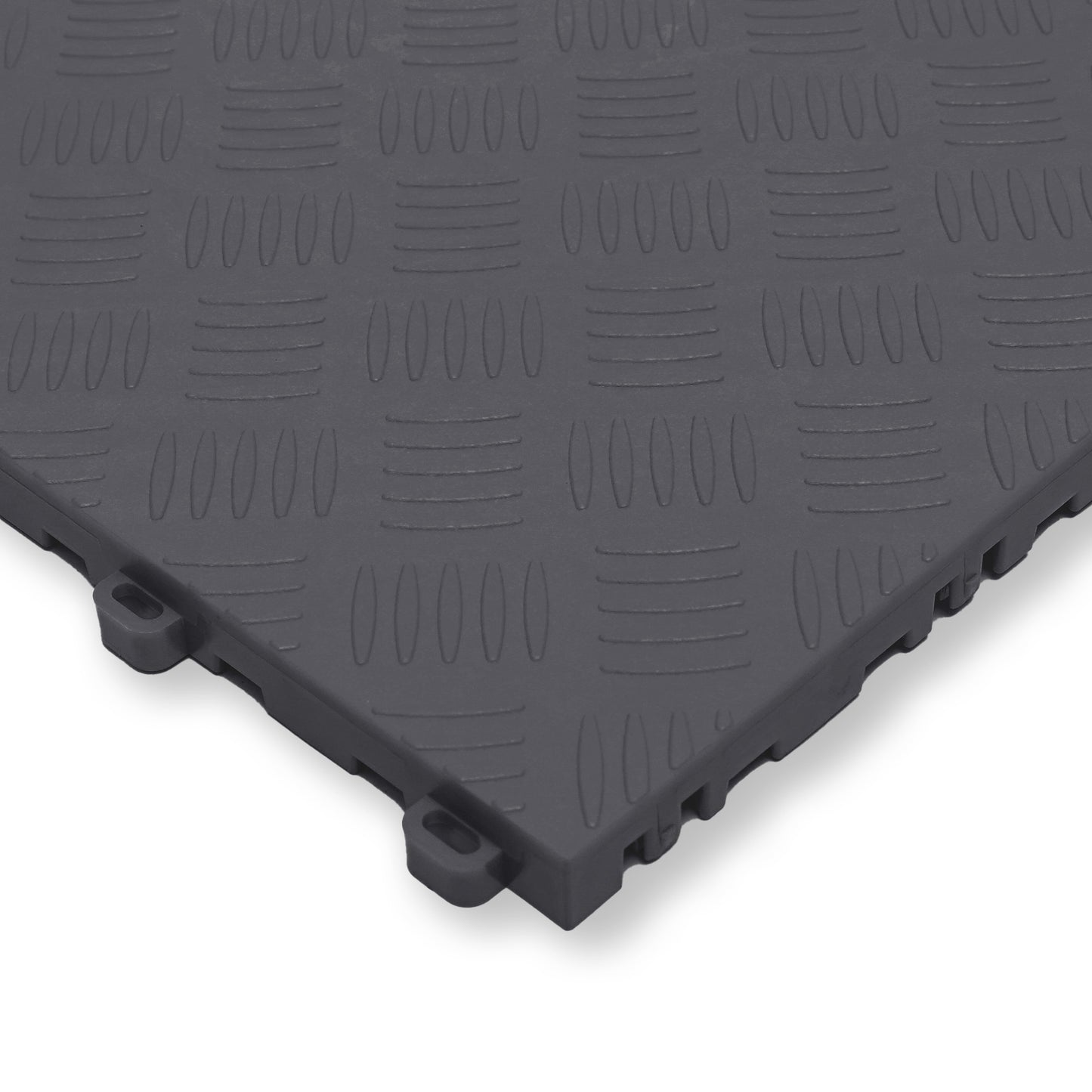 PP Klickfliese „Industrial“ Dunkel Grau 400×400 mm – Robuste Bodenfliese für Garage & Werkstatt