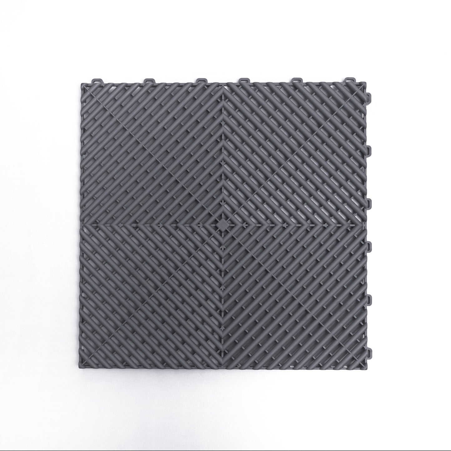 PP Klickfliese „Race“ Dunkel Grau 400×400 mm – Robuste Bodenfliese für Garage & Werkstatt