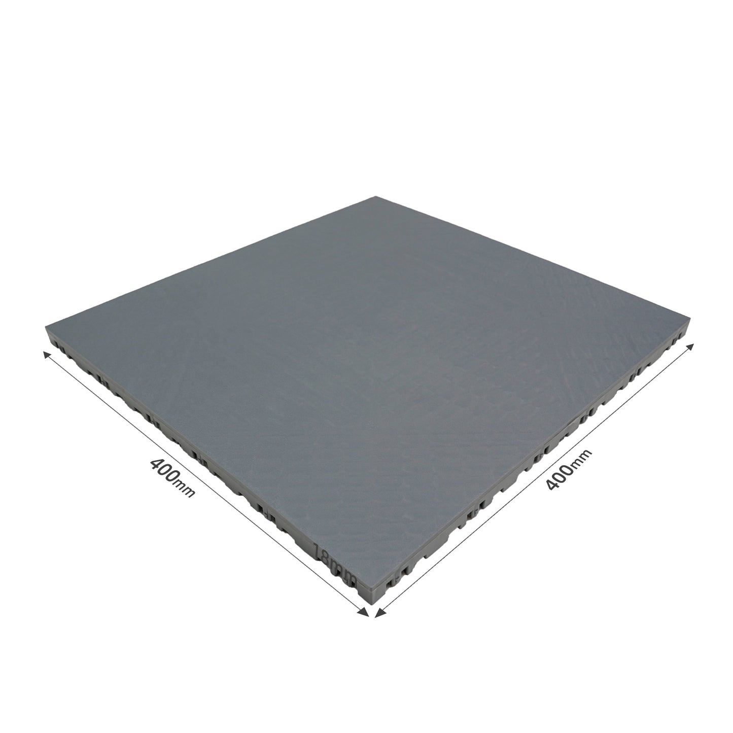 PP Klickfliese „Close“ Dunkel Grau 400×400 mm – Robuste Bodenfliese für Garage & Werkstatt