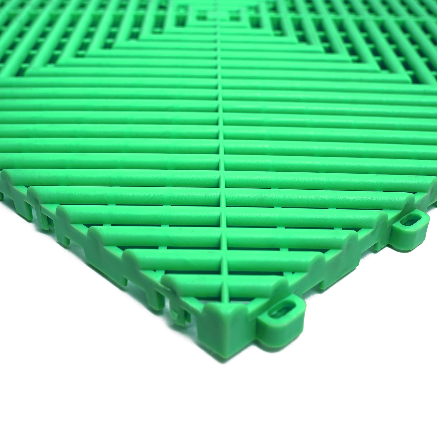 PP Klickfliese „Race“ Grün 400×400 mm – Robuste Bodenfliese für Garage & Werkstatt