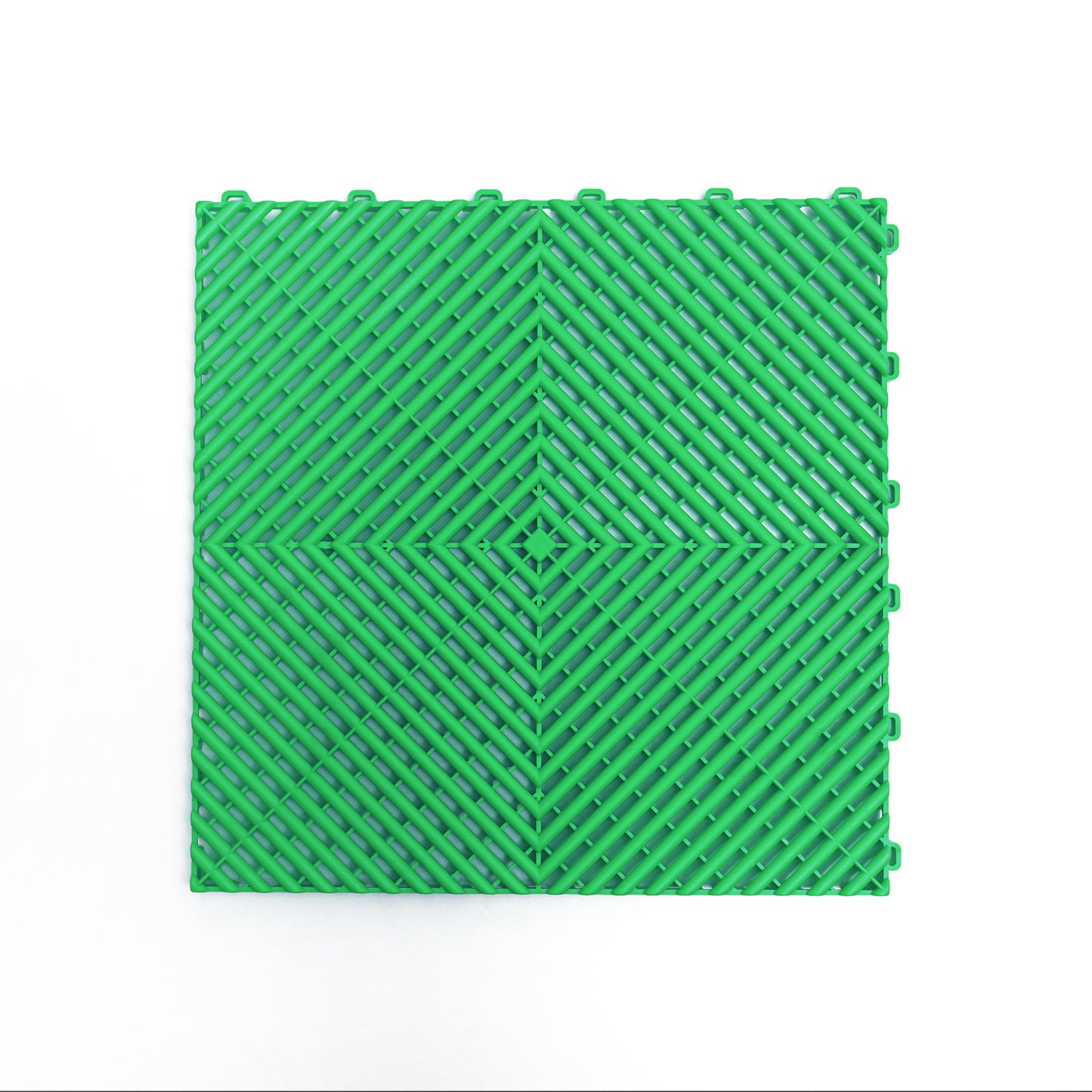 PP Klickfliese „Race“ Grün 400×400 mm – Robuste Bodenfliese für Garage & Werkstatt