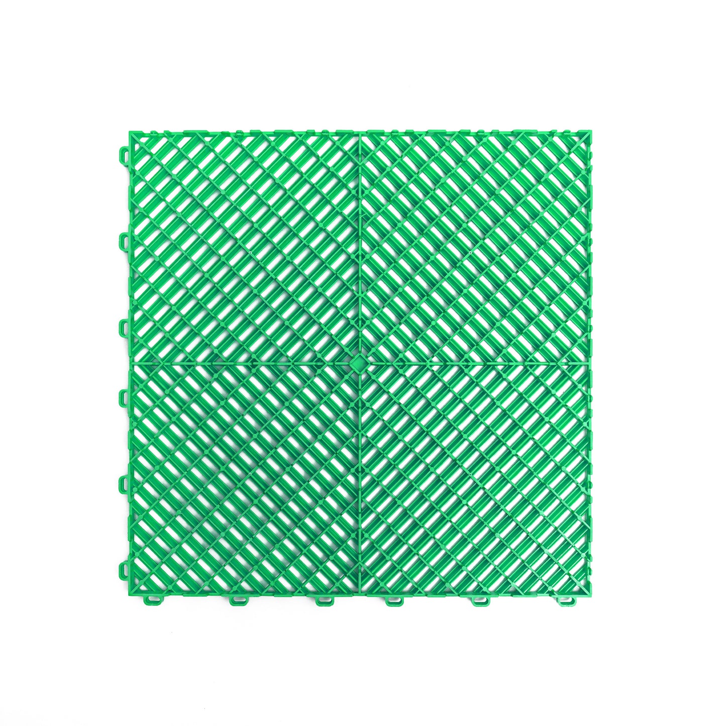 PP Klickfliese „Race“ Grün 400×400 mm – Robuste Bodenfliese für Garage & Werkstatt