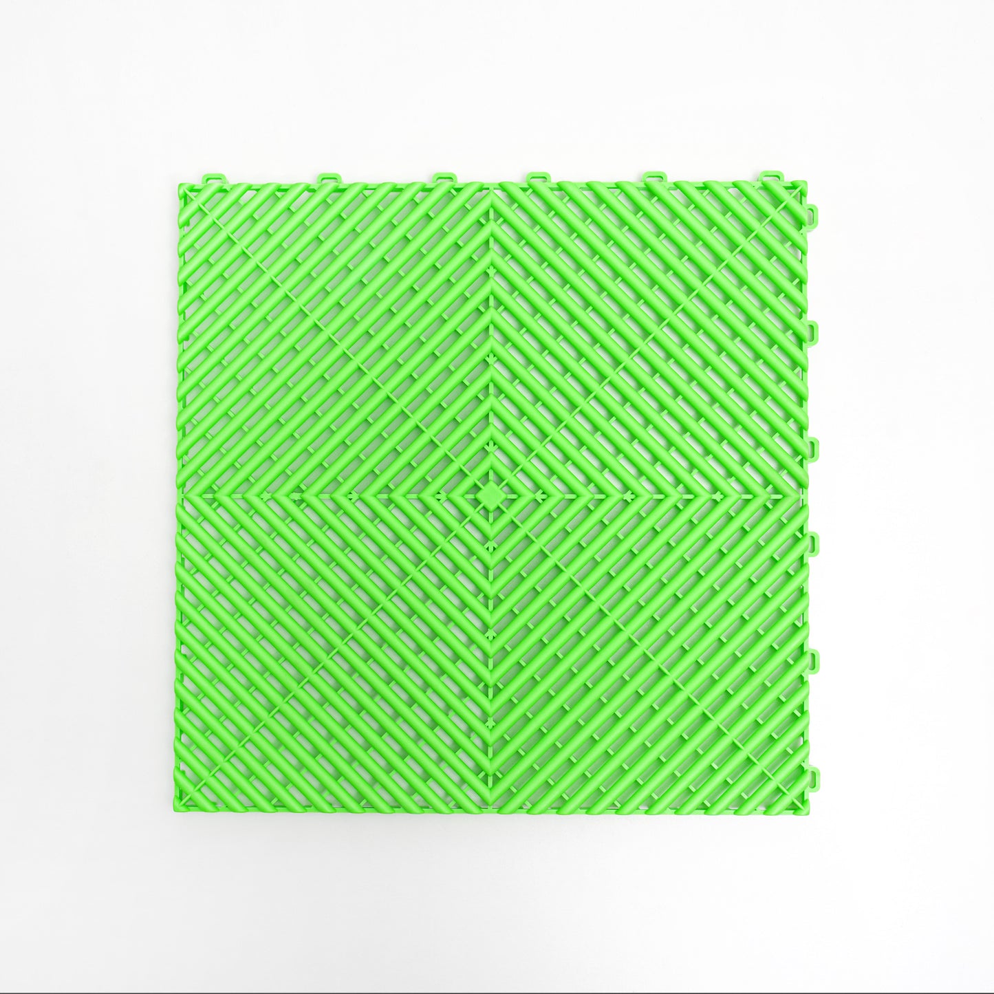 PP Klickfliese „Race“ Neon Grün 400×400 mm – Robuste Bodenfliese für Garage & Werkstatt