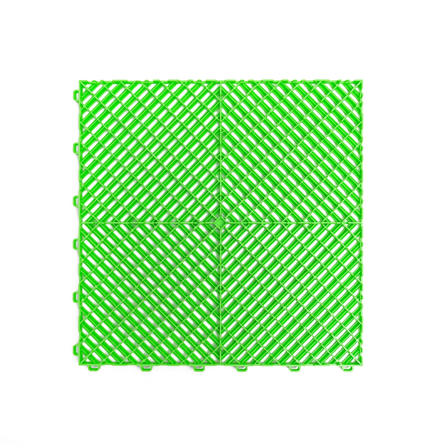 PP Klickfliese „Race“ Neon Grün 400×400 mm – Robuste Bodenfliese für Garage & Werkstatt