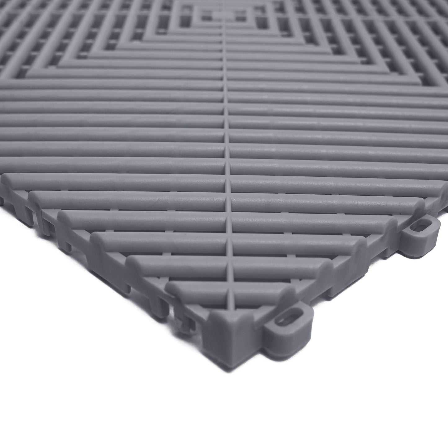 PP Klickfliese „Race“ Hell Grau 400×400 mm – Robuste Bodenfliese für Garage & Werkstatt