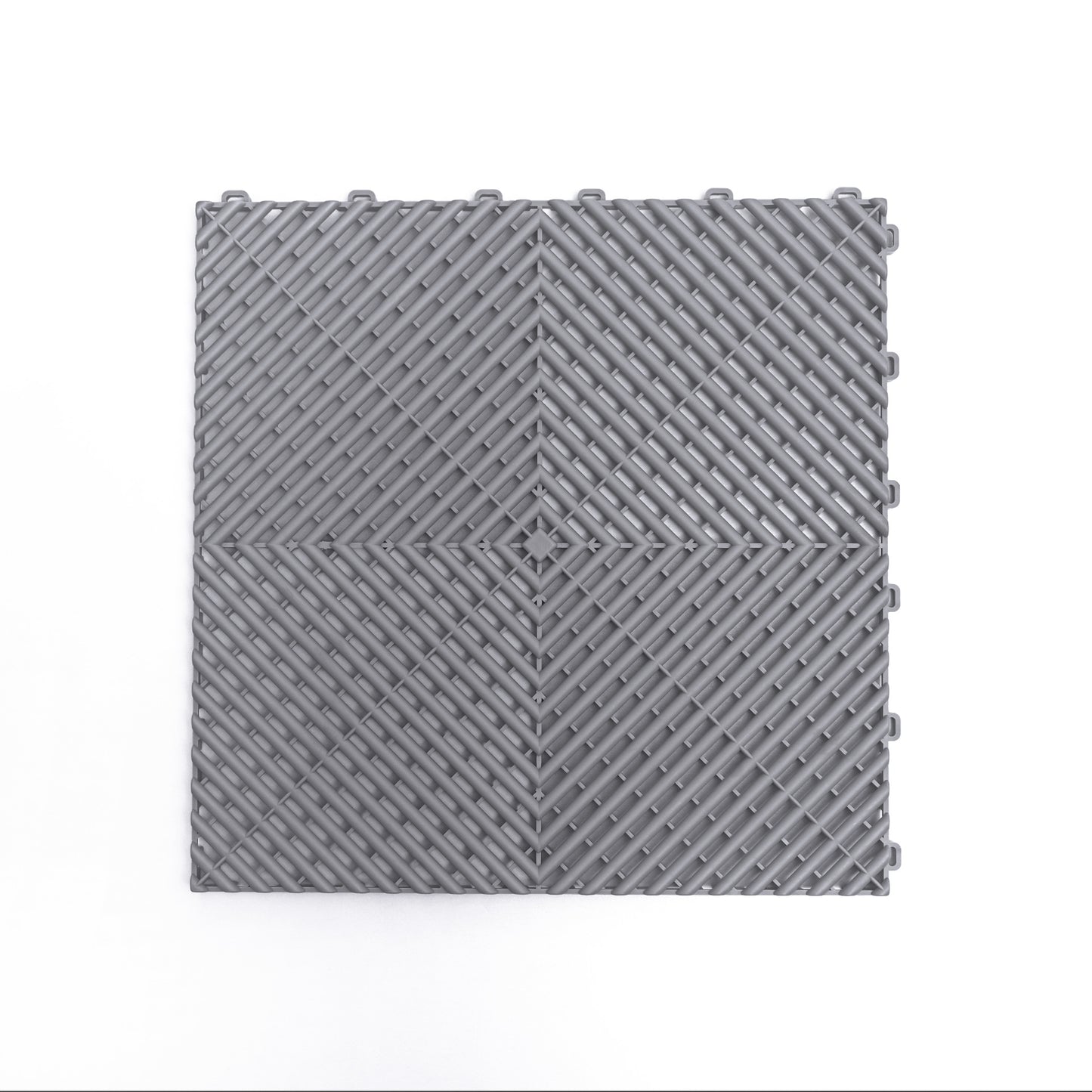 PP Klickfliese „Race“ Hell Grau 400×400 mm – Robuste Bodenfliese für Garage & Werkstatt