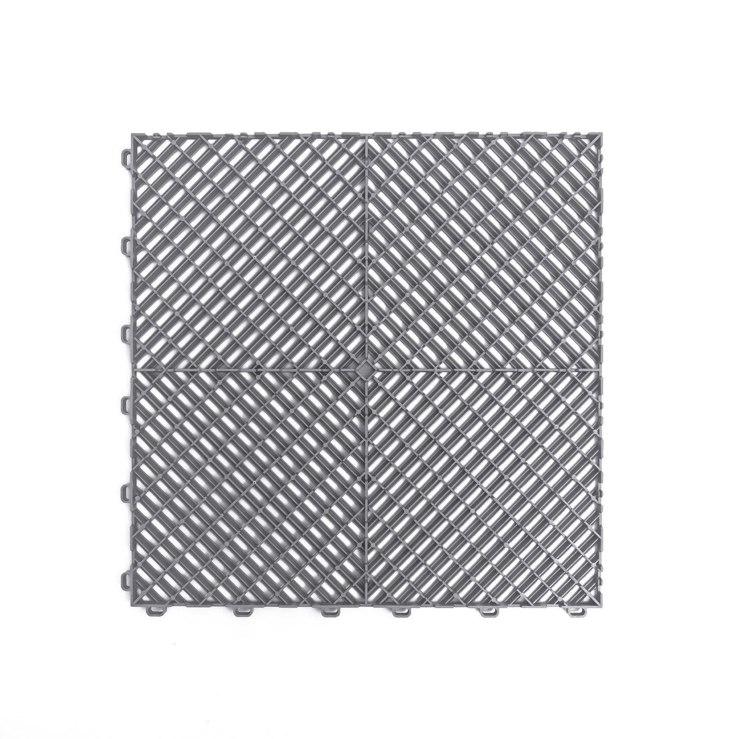 PP Klickfliese „Race“ Hell Grau 400×400 mm – Robuste Bodenfliese für Garage & Werkstatt