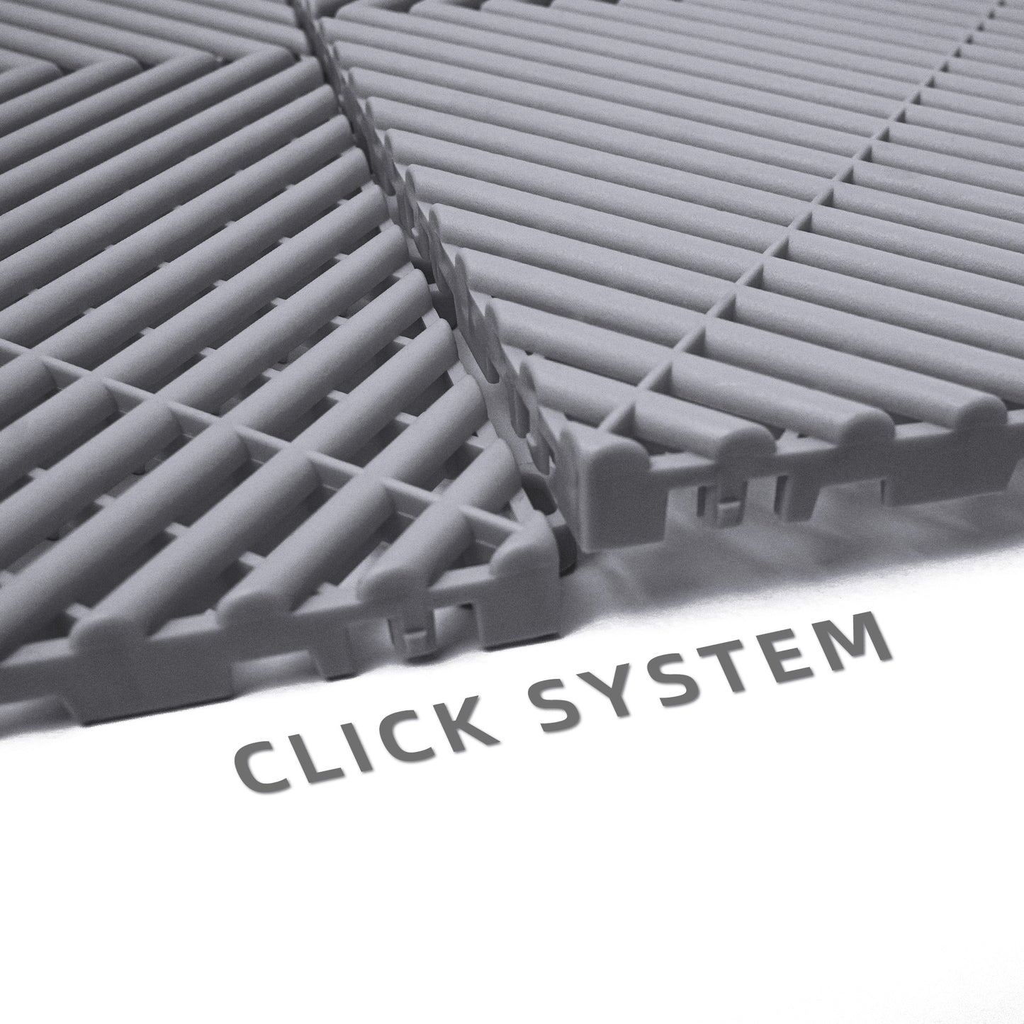 PP Klickfliese „Race“ Hell Grau 400×400 mm – Robuste Bodenfliese für Garage & Werkstatt