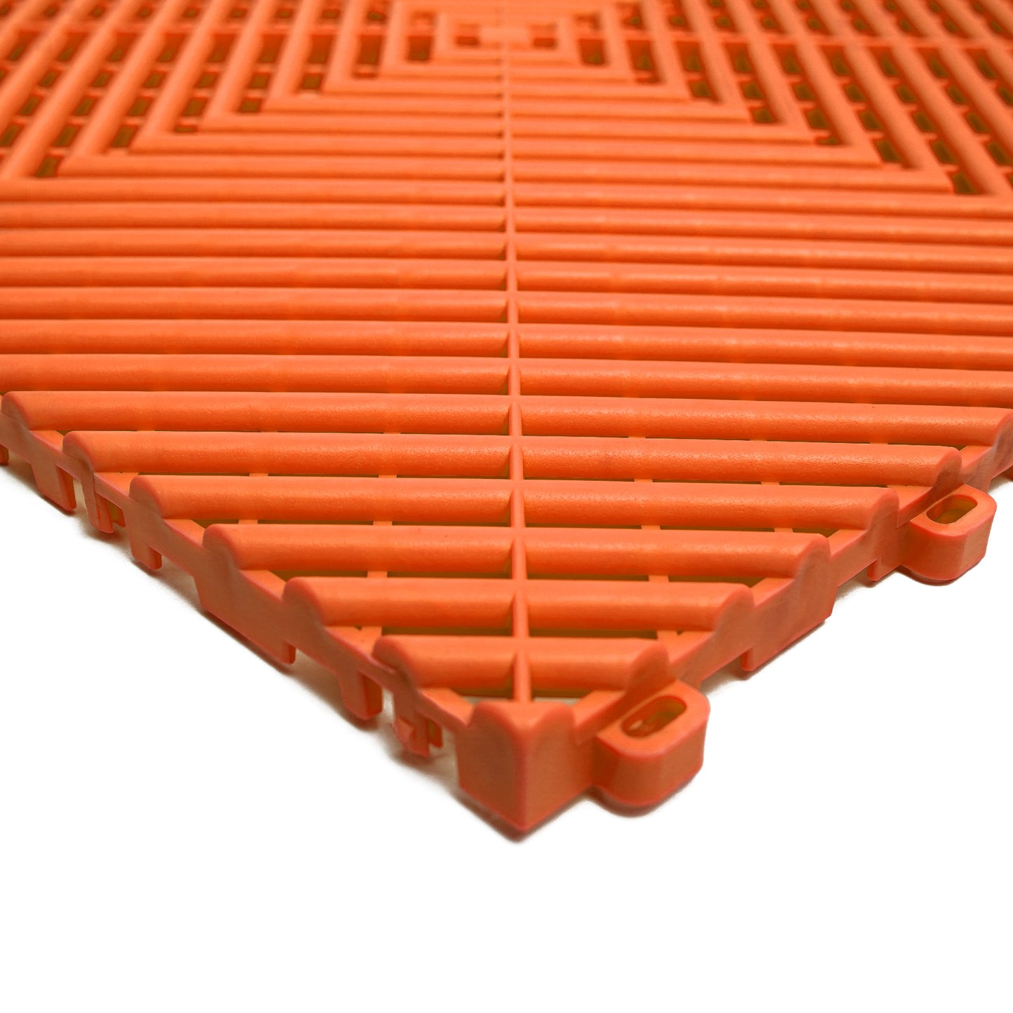PP Klickfliese „Race“ Orange 400×400 mm – Robuste Bodenfliese für Garage & Werkstatt