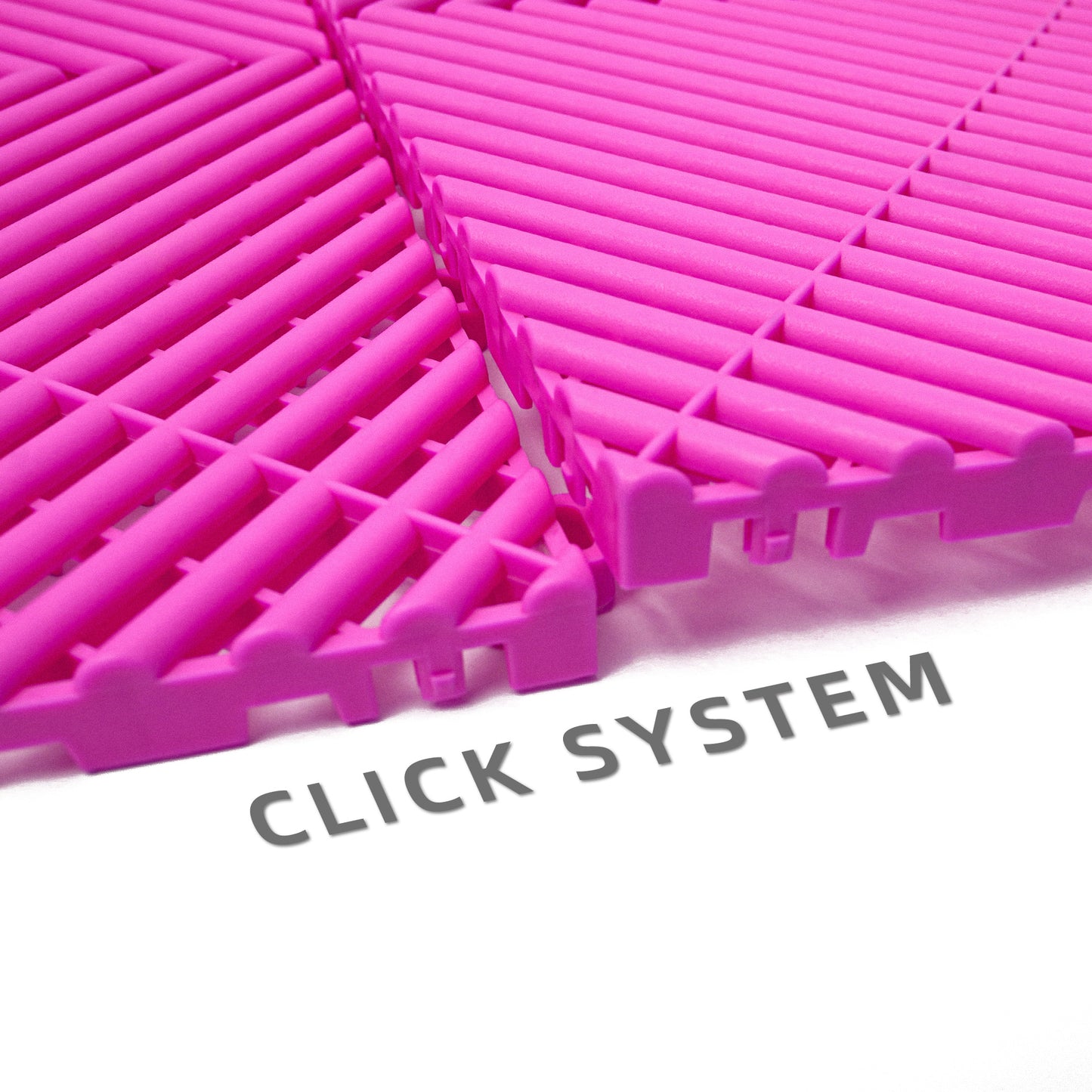 PP Klickfliese „Race“ Pink 400×400 mm – Robuste Bodenfliese für Garage & Werkstatt