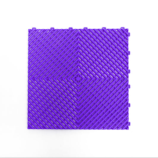 PP Klickfliese „Race“ Lila 400×400 mm – Robuste Bodenfliese für Garage & Werkstatt