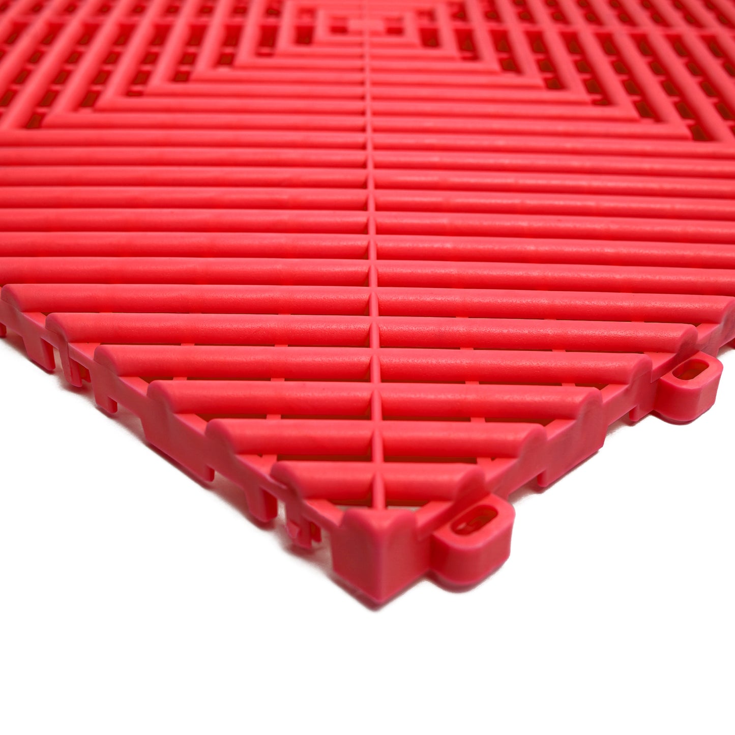 PP Klickfliese „Race“ Rot 400×400 mm – Robuste Bodenfliese für Garage & Werkstatt