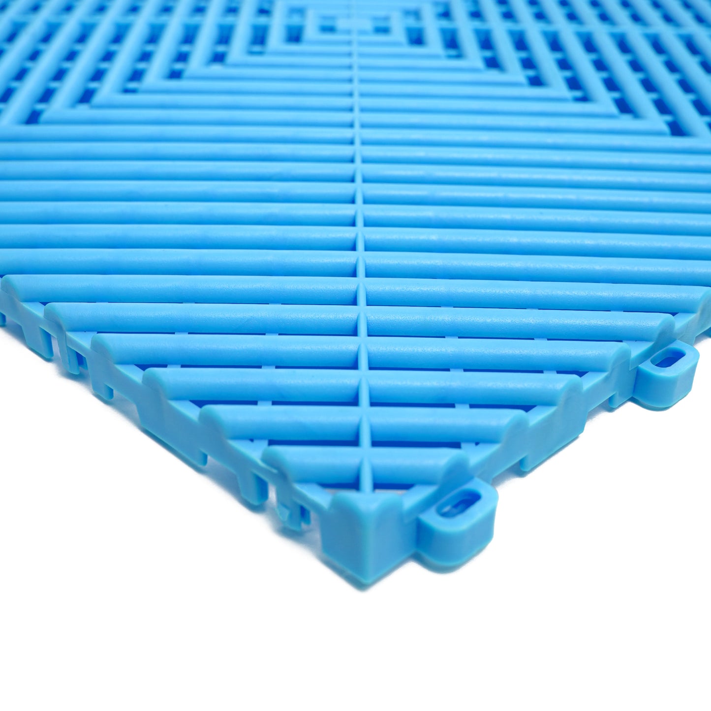 PP Klickfliese „Race“ Himmelblau 400×400 mm – Robuste Bodenfliese für Garage & Werkstatt