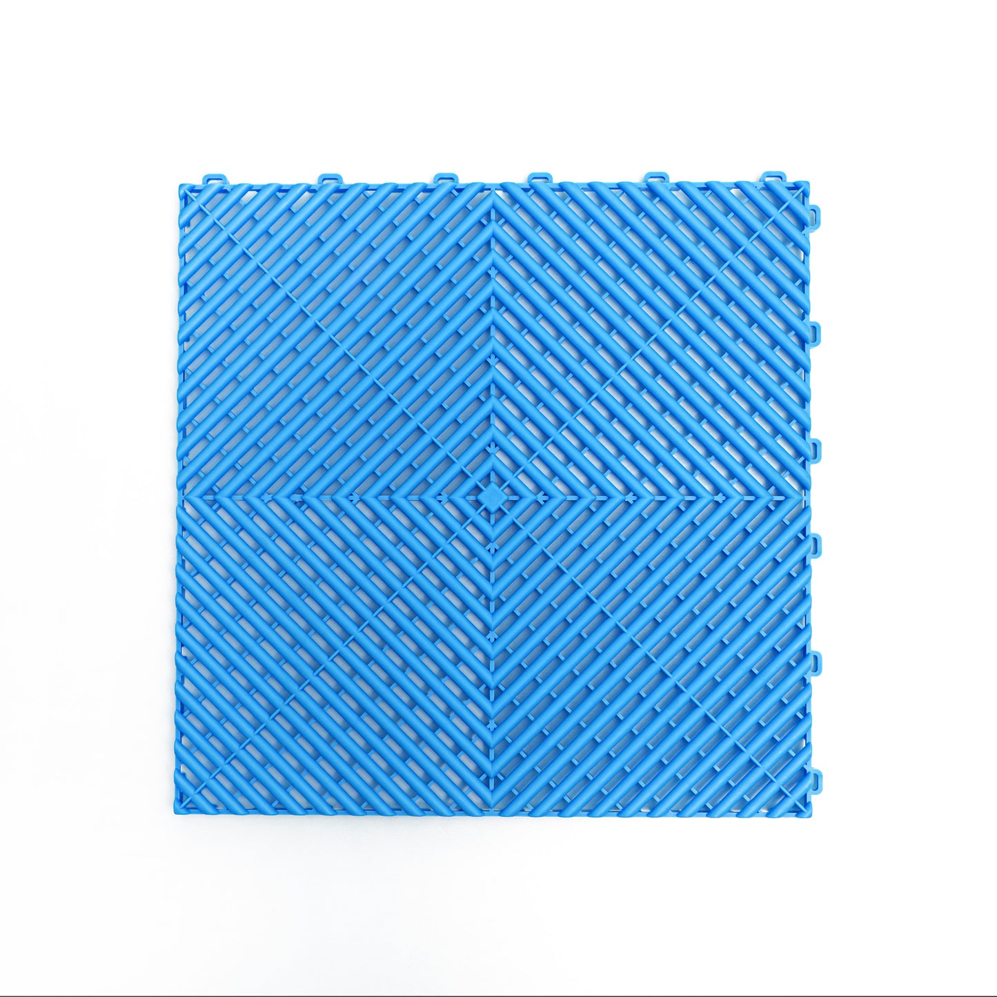 PP Klickfliese „Race“ Himmelblau 400×400 mm – Robuste Bodenfliese für Garage & Werkstatt