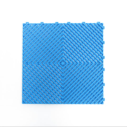 PP Klickfliese „Race“ Himmelblau 400×400 mm – Robuste Bodenfliese für Garage & Werkstatt