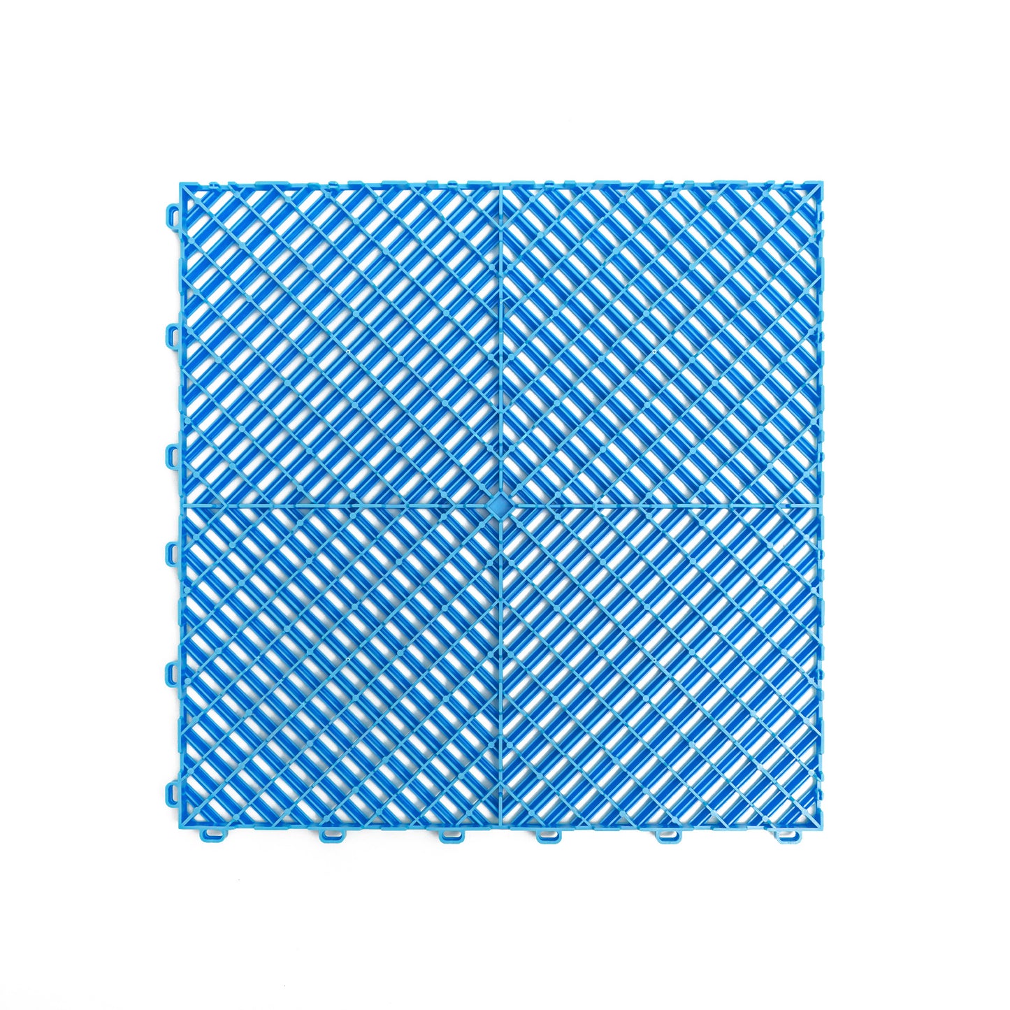 PP Klickfliese „Race“ Himmelblau 400×400 mm – Robuste Bodenfliese für Garage & Werkstatt