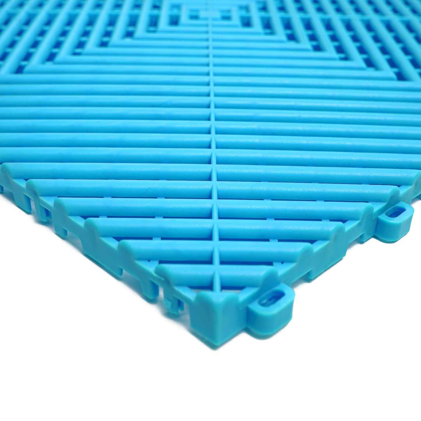 PP Klickfliese „Race“ Türkis 400×400 mm – Robuste Bodenfliese für Garage & Werkstatt