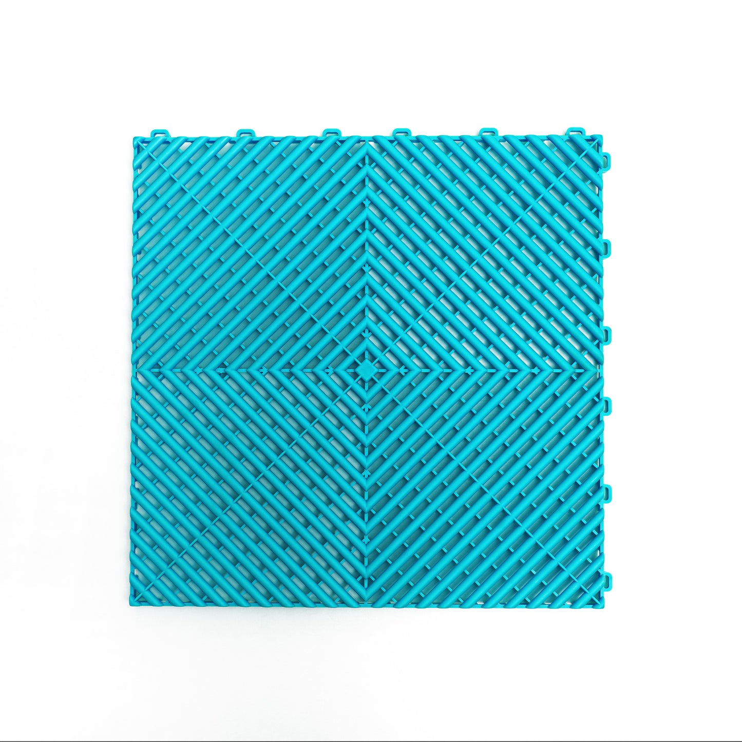 PP Klickfliese „Race“ Türkis 400×400 mm – Robuste Bodenfliese für Garage & Werkstatt